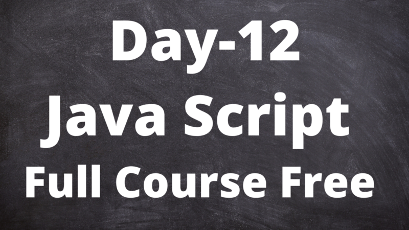 Form Validation in Java Script: