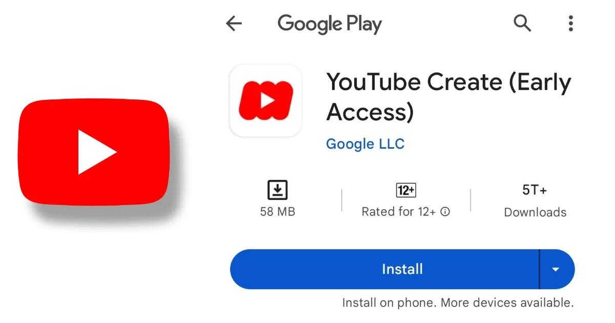 YouTube Create App